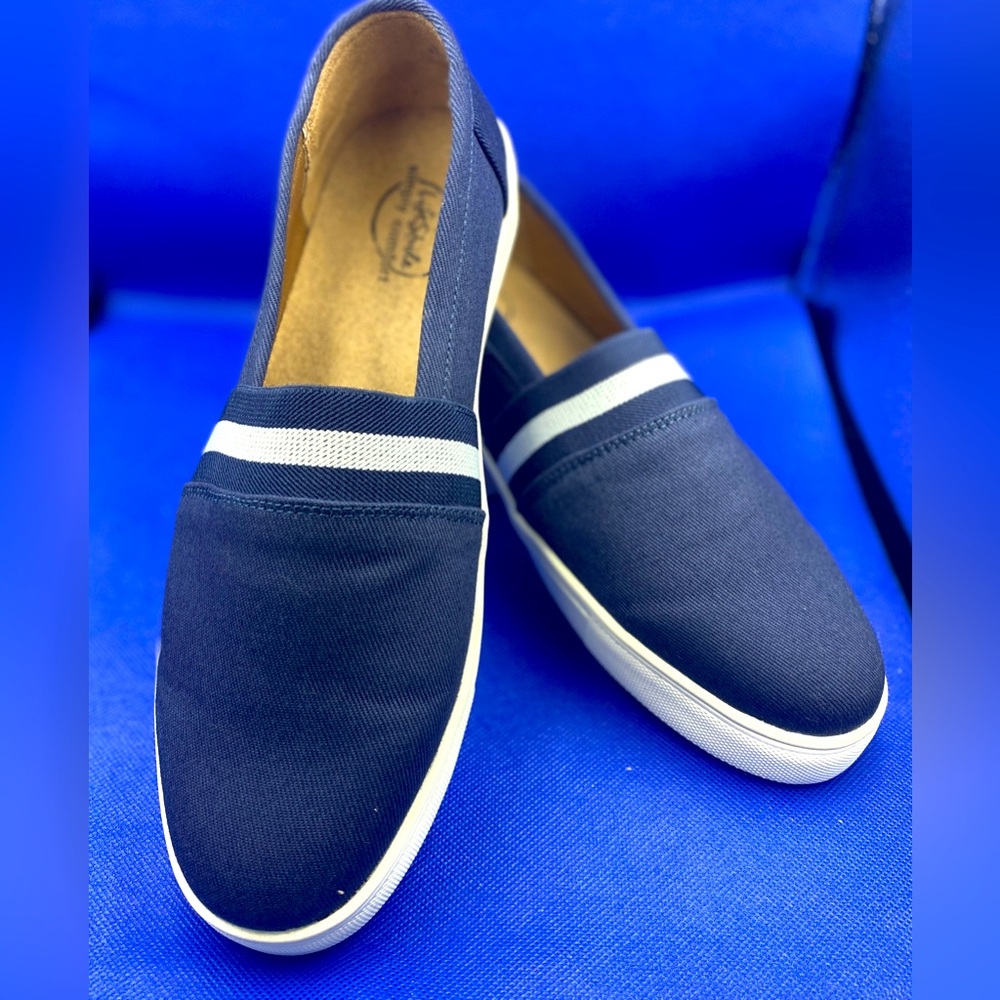 LifeStride Stockton Navy Canvas slip on